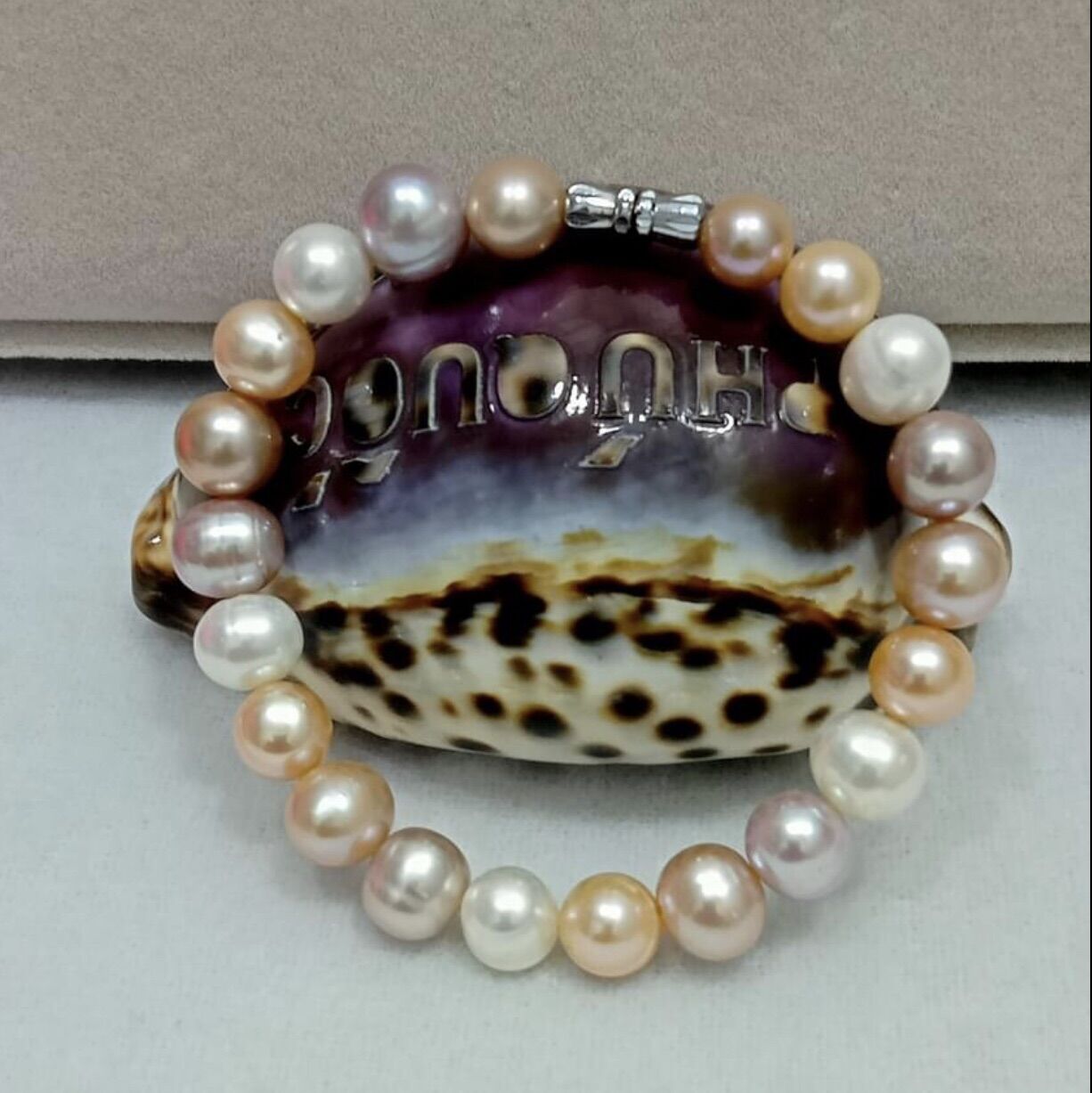Lách tay ngọc trai nuôi tự nhiên màu Tứ quý [size 8ly]- BẢO NGỌC SOUVENIR