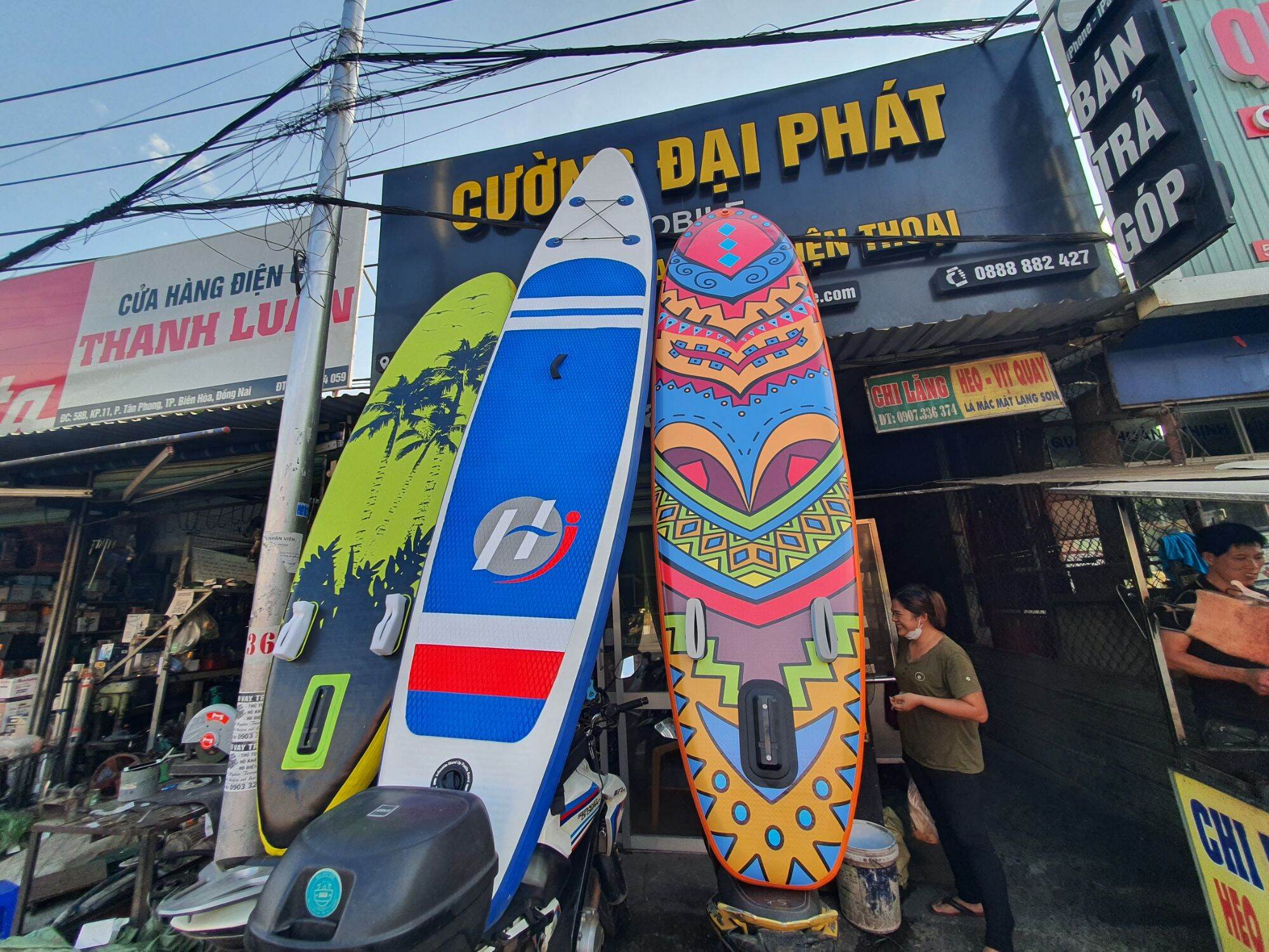 Ván chèo Sup/ Ván chèo bơm hơi: Cây Dừa