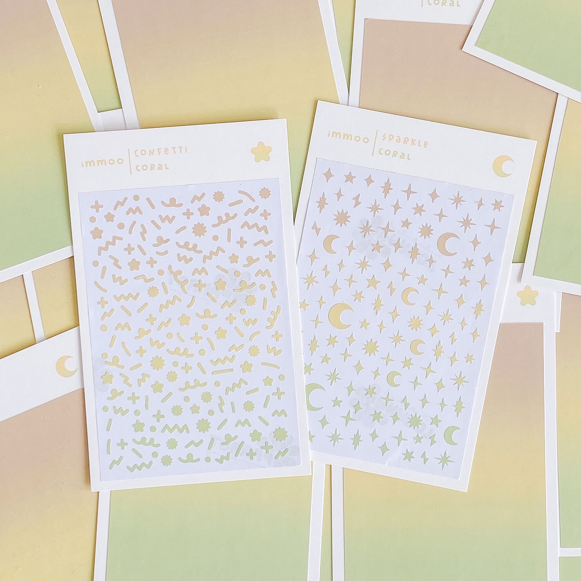 Hình dán / sticker confetti - sparkle | immoo |