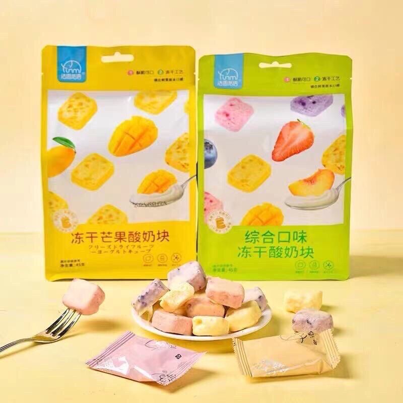 Sữa Chua Khô Sấy Lạnh Trái Cây 45gr