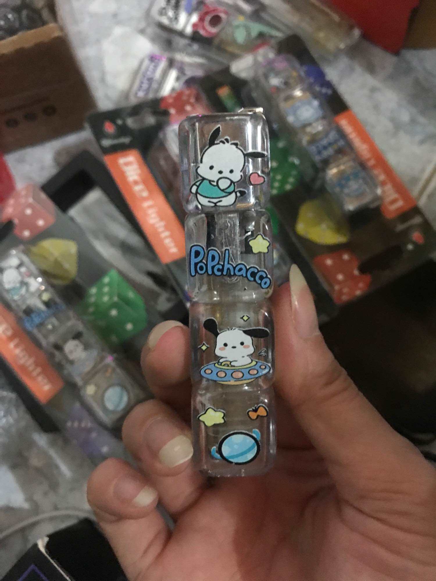 Bật lửa zippo quẹt lotso kuromi cinamon đèn led quà tặng sinh nhật quà tặng cho nam quà tặng cho nữ 