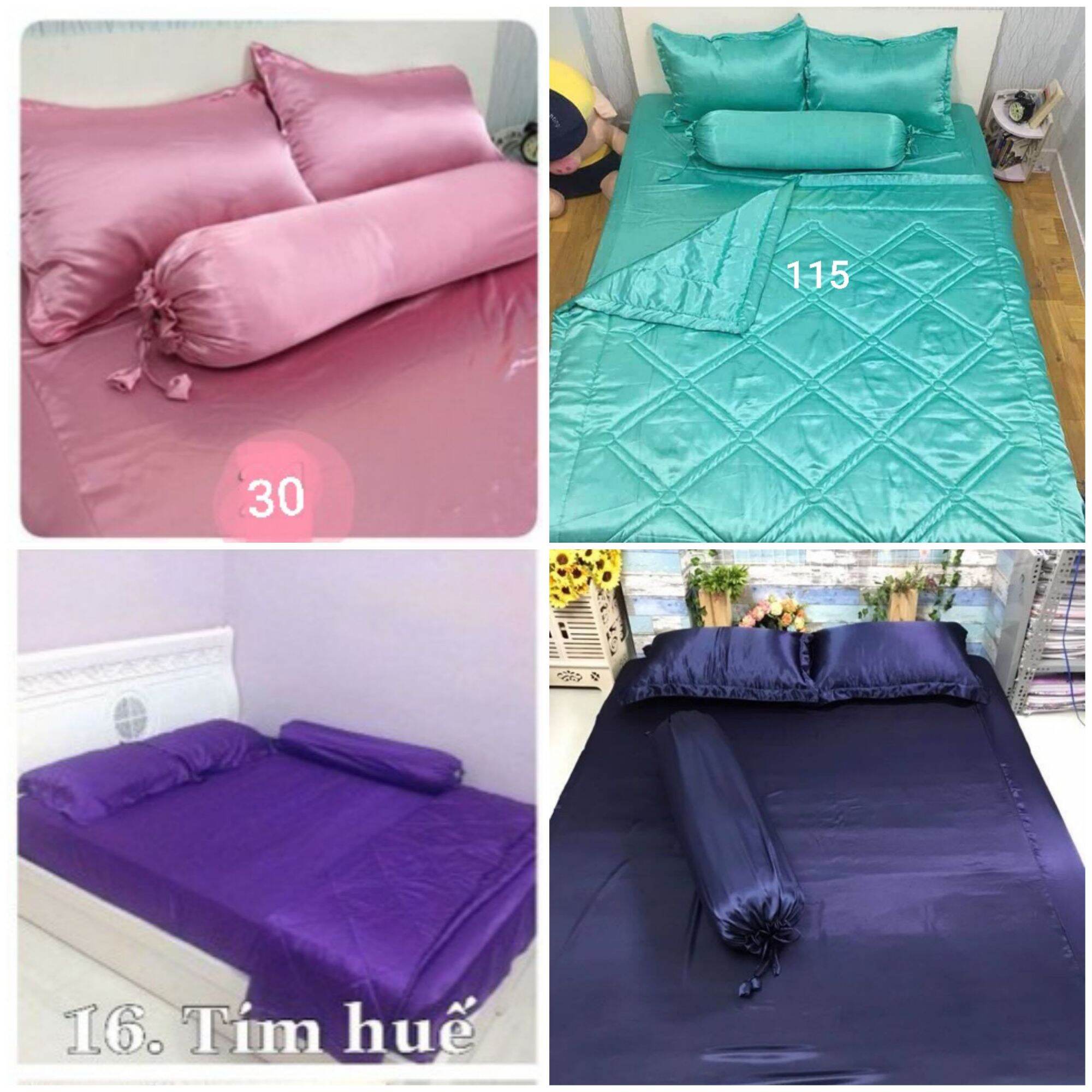 Bộ drap phi bóng 1m4x2m ib chọn màu