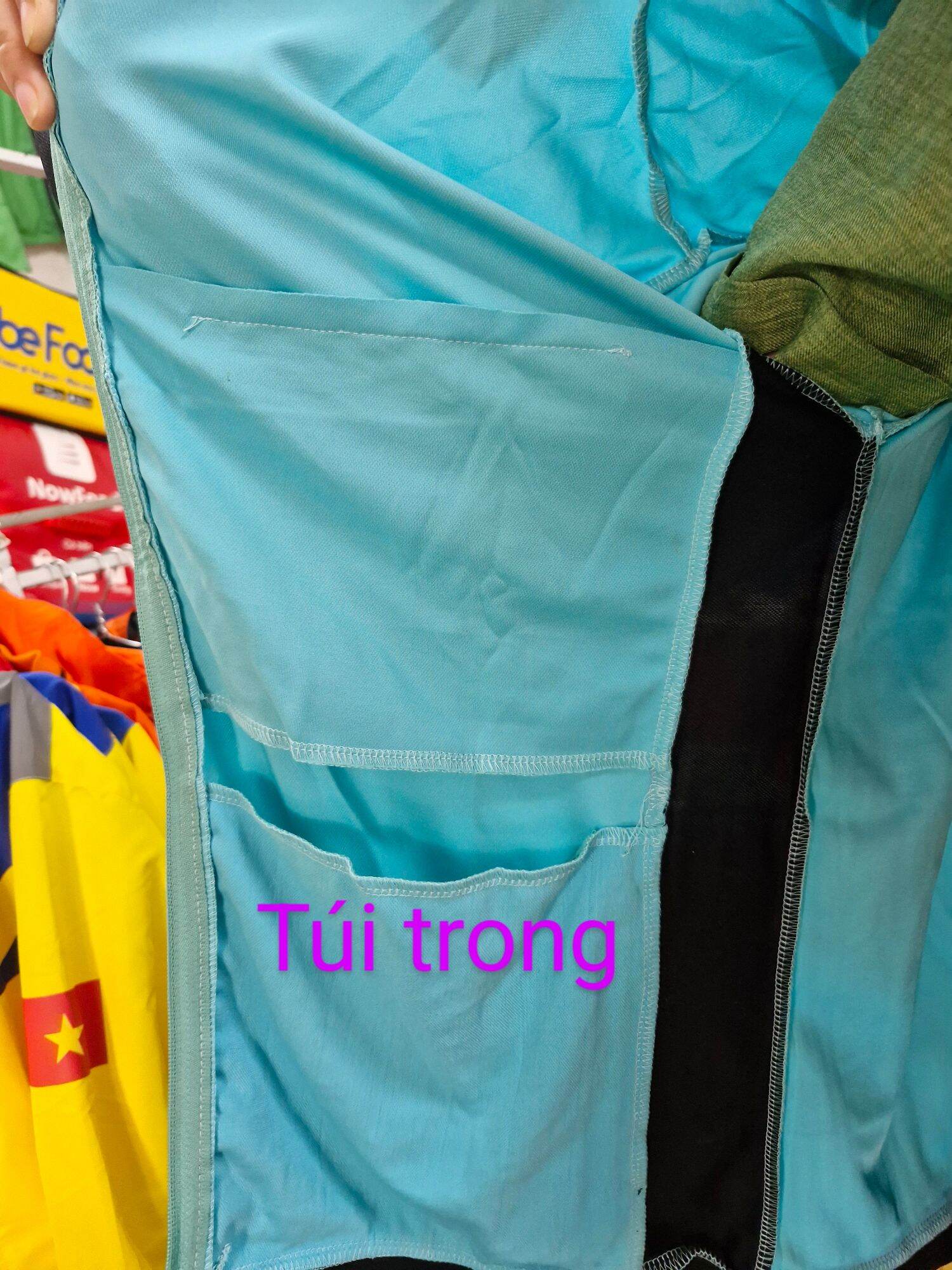 Áo khoác thun sm xanh tài xế
