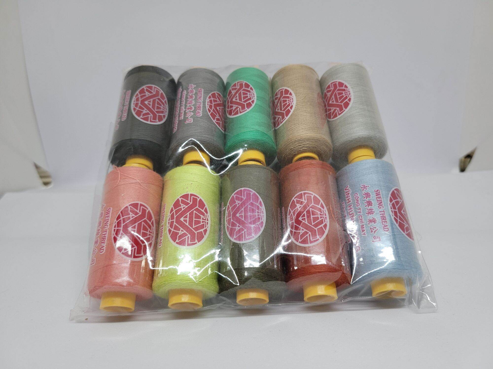 Set 10cuộn chỉ may cao cấp 40/2 đủ màu 400m/cuộn