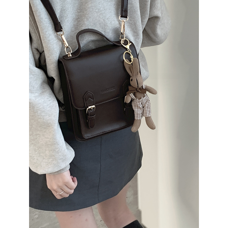 Phong Cách Retro Lấy Cảm Hứng Từ Hàn Quốc Túi Vuông Nhỏ Túi Tote Thông Thường Đa Năng Cho Nữ Mới Xuất Hiện Mùa Thu Đông 2023 Có Khóa Từ Và Túi Dây Kéo