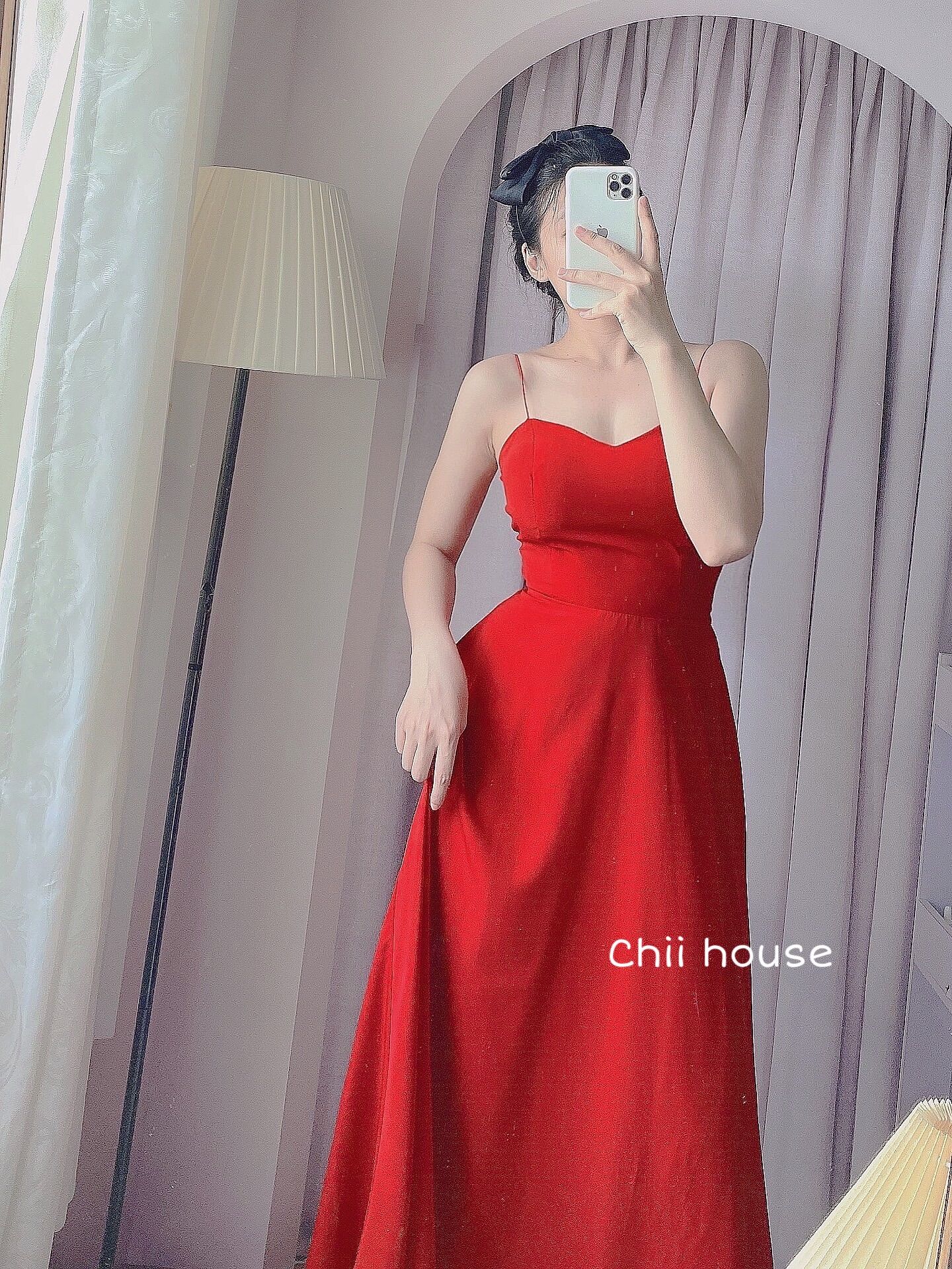 [HCM]MAXI ĐỎ 2 DÂY CHÉO LƯNG