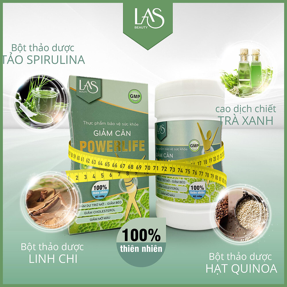 Giảm Cân Sữa Tảo PowerLife Las Beauty