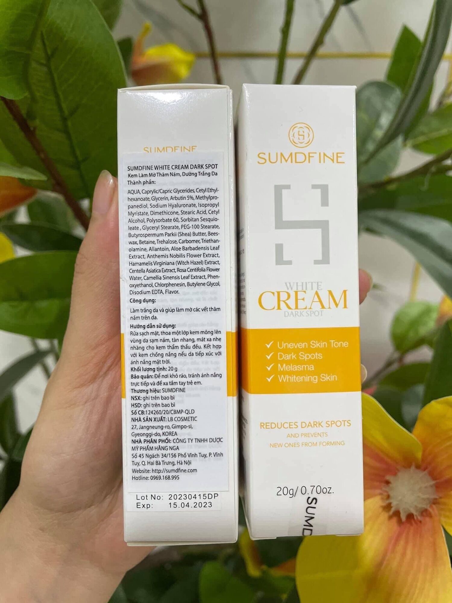 ✅[CHÍNH HÃNG] KEM MỜ NÁM TRẮNG DA SUMDFINE 20G