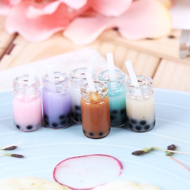 [HCM]Mô hình ly trà sữa trân châu cho nhà búp bê (1 ly thuỷ tinh)