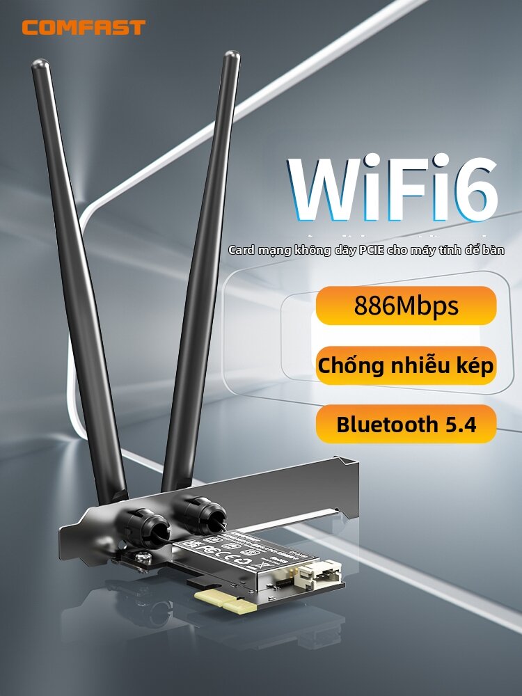 Comfast | Wifi6 5Ghz 900Mps PCIE Card Giá 500,000 Đồng*Miễn phí vận chuyển