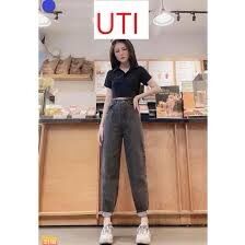 ♻️set baggy xám nắp + croptop petter trơn