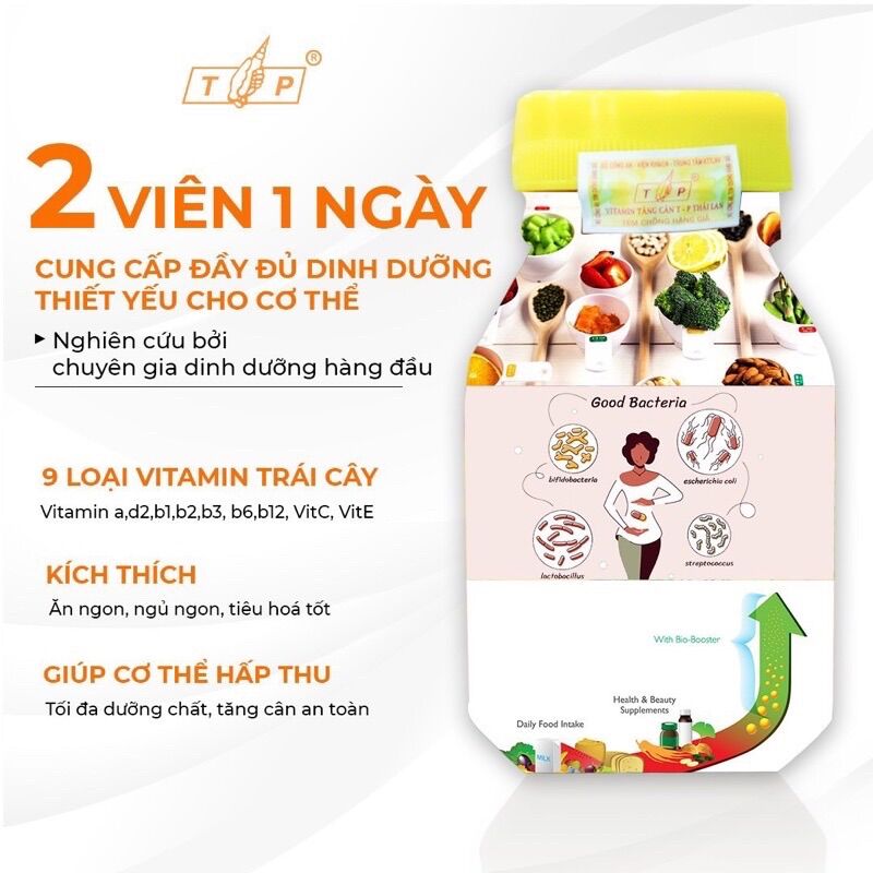 9 Vitamin. Tăng Cân TP Thái Lan ( Có check mã vạch sản phẩm )