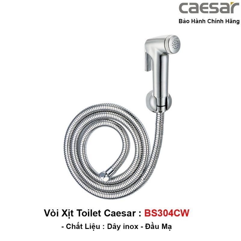Vòi xịt vệ sinh cao cấp chính hãng Caesar BS304CW