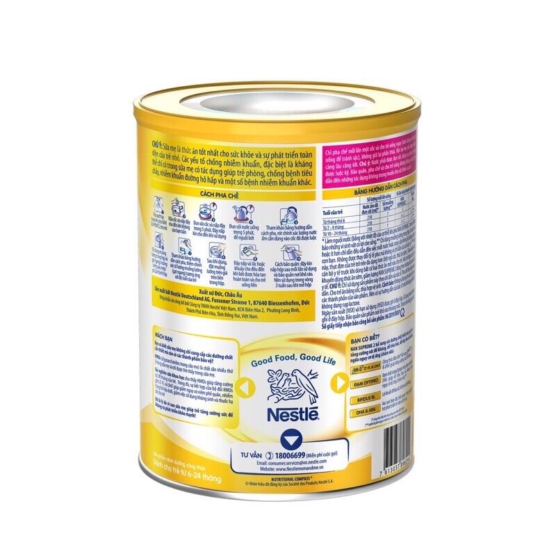 Sữa Bột Nestle Nan Supreme 2 - Hộp 800g