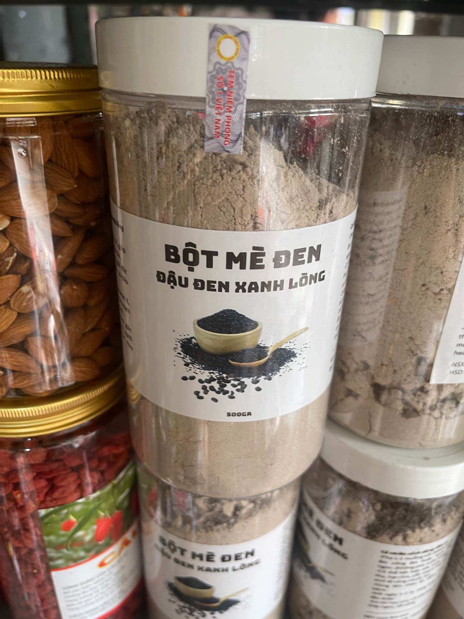 Bột đậu đen mè đen 500g /1kg