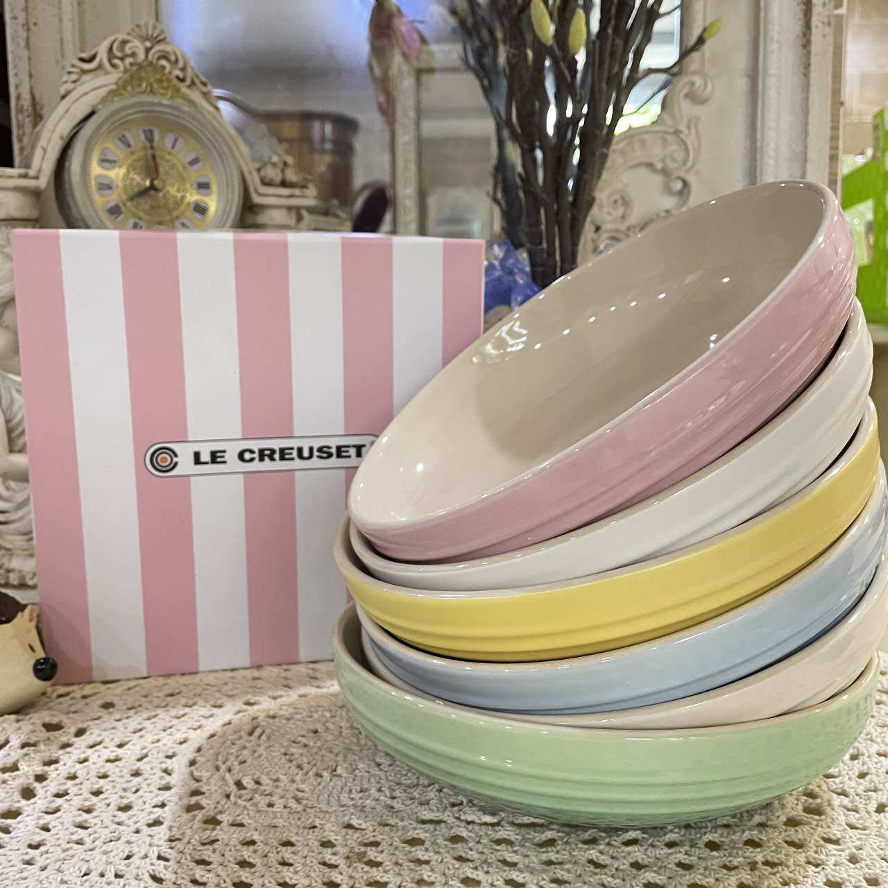 Set 6 dĩa le creuset deep round dishes sâu lòng le creuset 8 inch 27oz-set of 6 le creuset deep round dishes le creuset 8 inches 27oz