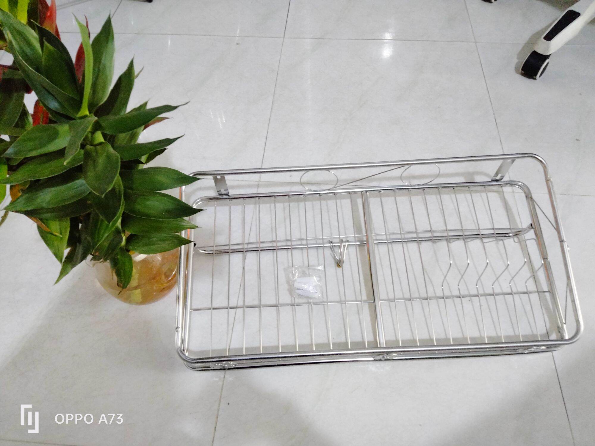 [HCM]Kệ chén inox 1 tầng KT 30*60