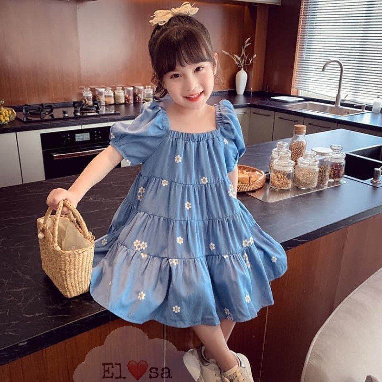 Váy hoa cúc babydoll