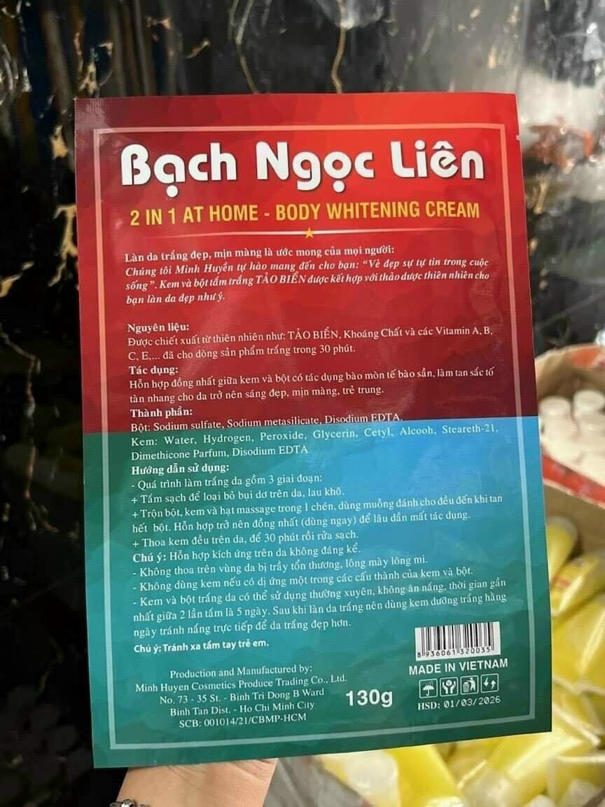 Tắm Trắng Bạch Ngọc Liên