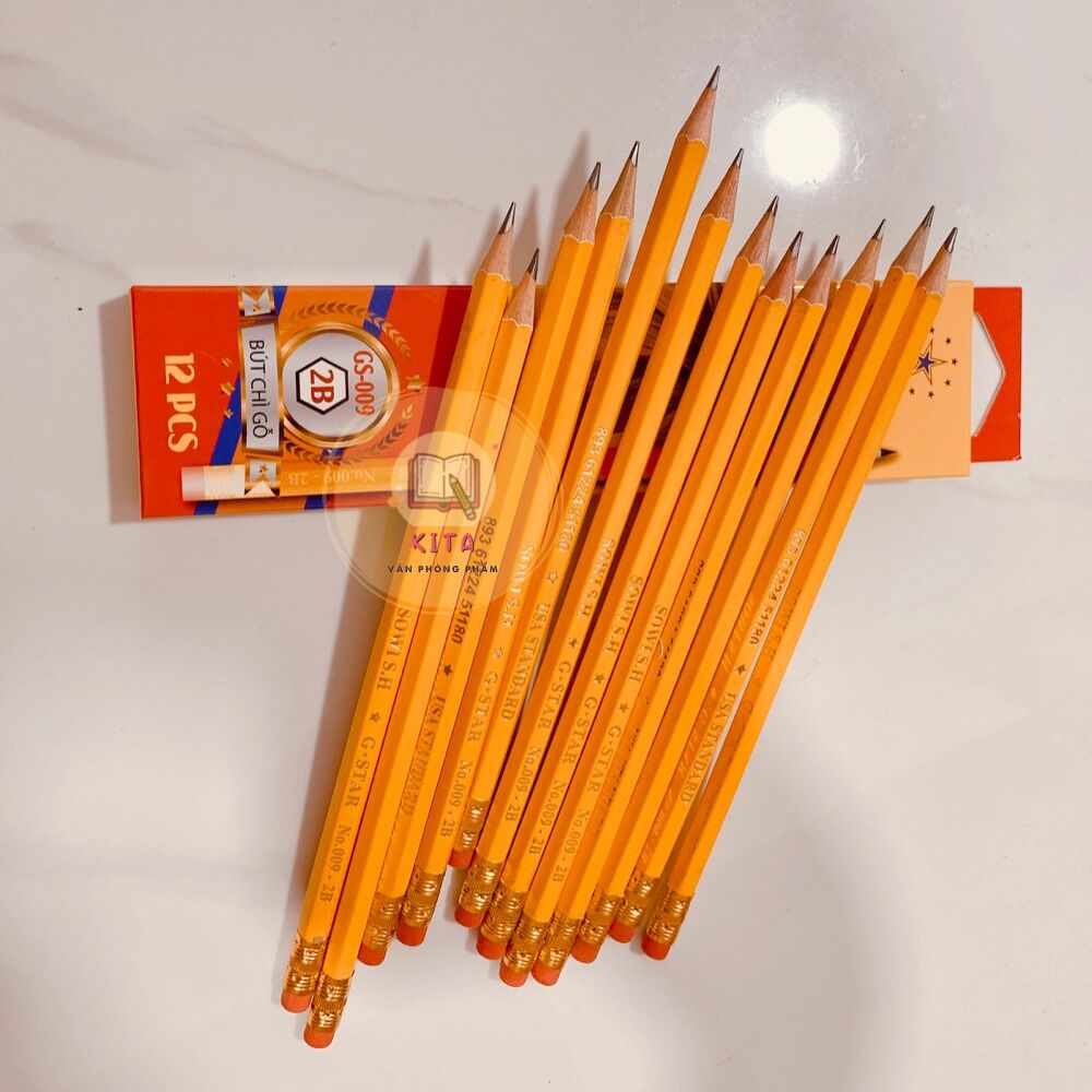 Hộp 12 cây bút chì 2B Gs-009