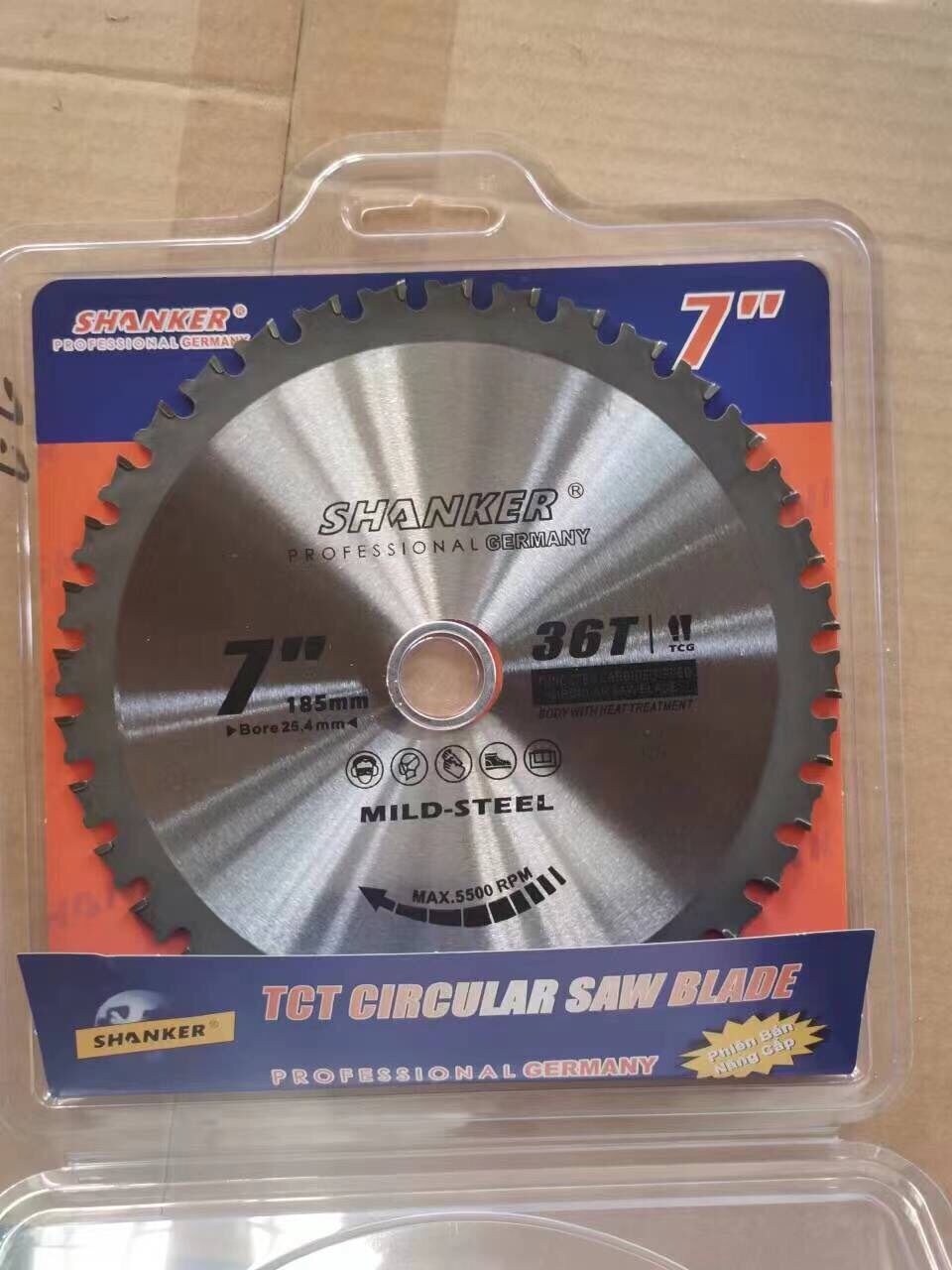 Lưỡi cắt sắt kim loại 185mm 36 răng siêu sắc bén, đĩa cắt sắt 185mm , lưỡi cắt sắt 1 tấc 8 gắn máy cầm tay