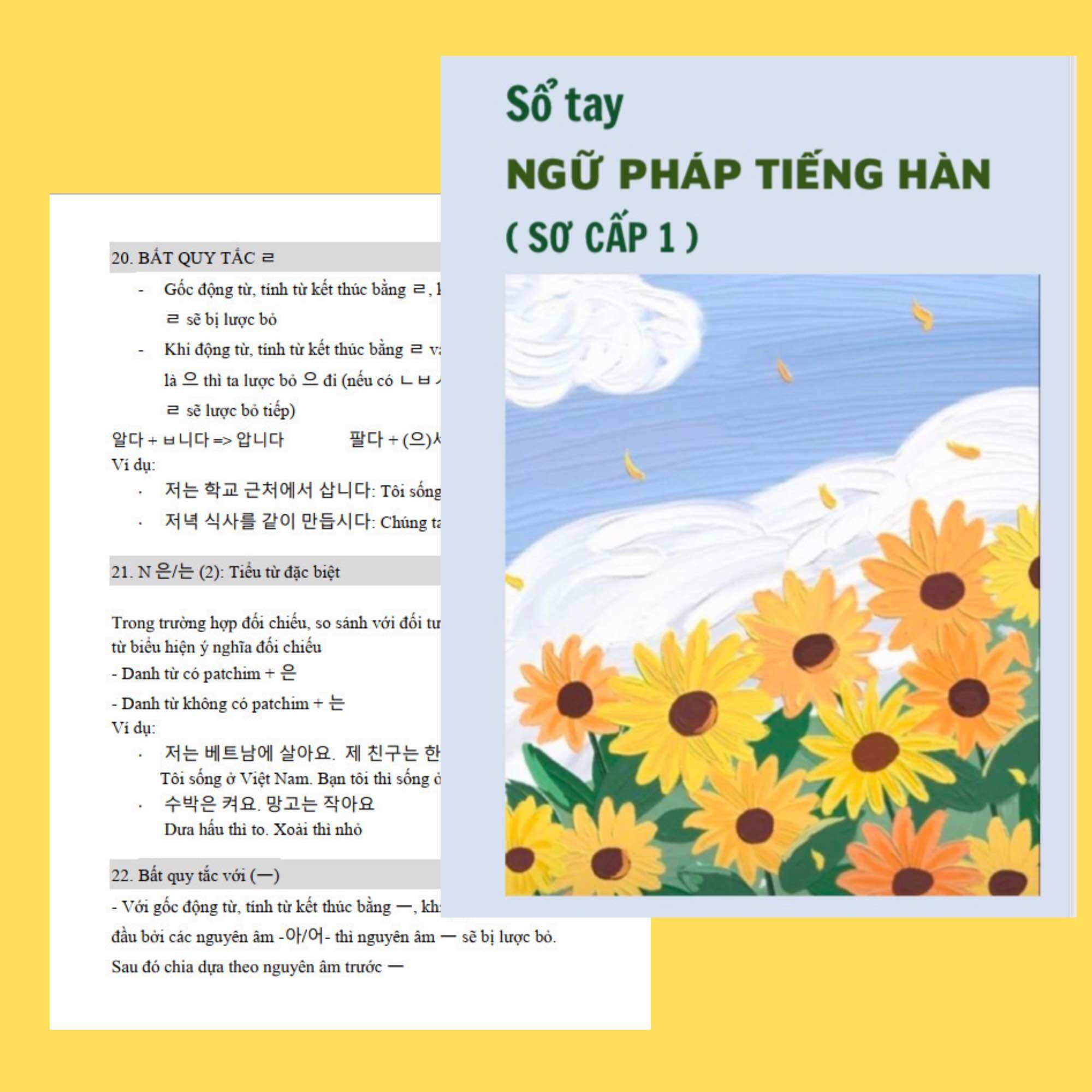 Sổ tay tổng hợp ngữ pháp tiếng Hàn Sơ cấp - Trung cấp