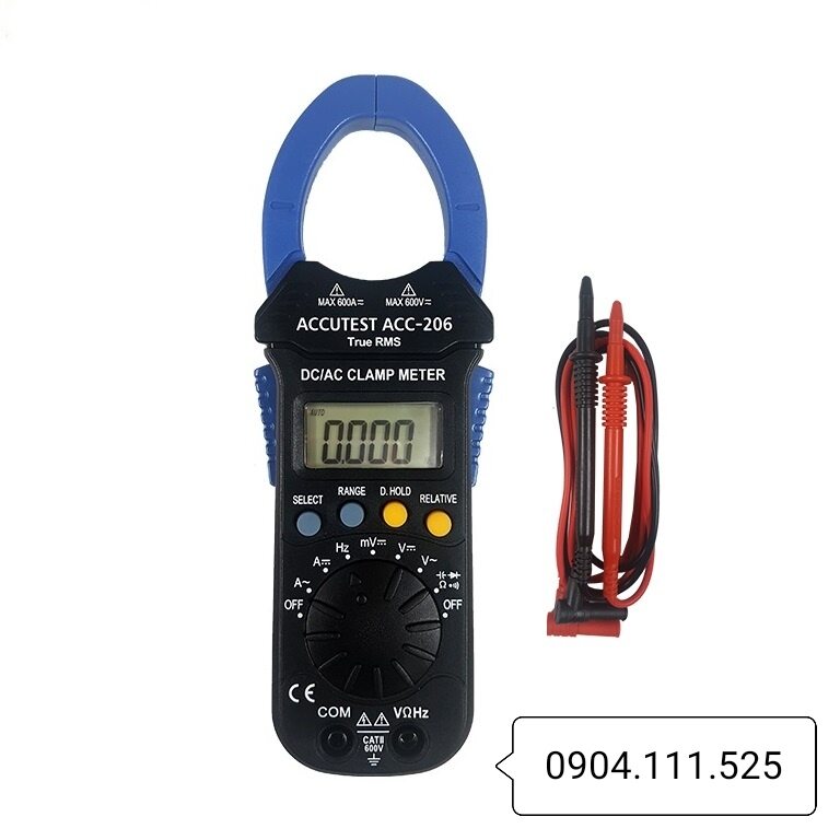 [HCM]Ampe kìm đo dòng AC/DC ACCUTEST ACC-206 (600A)
