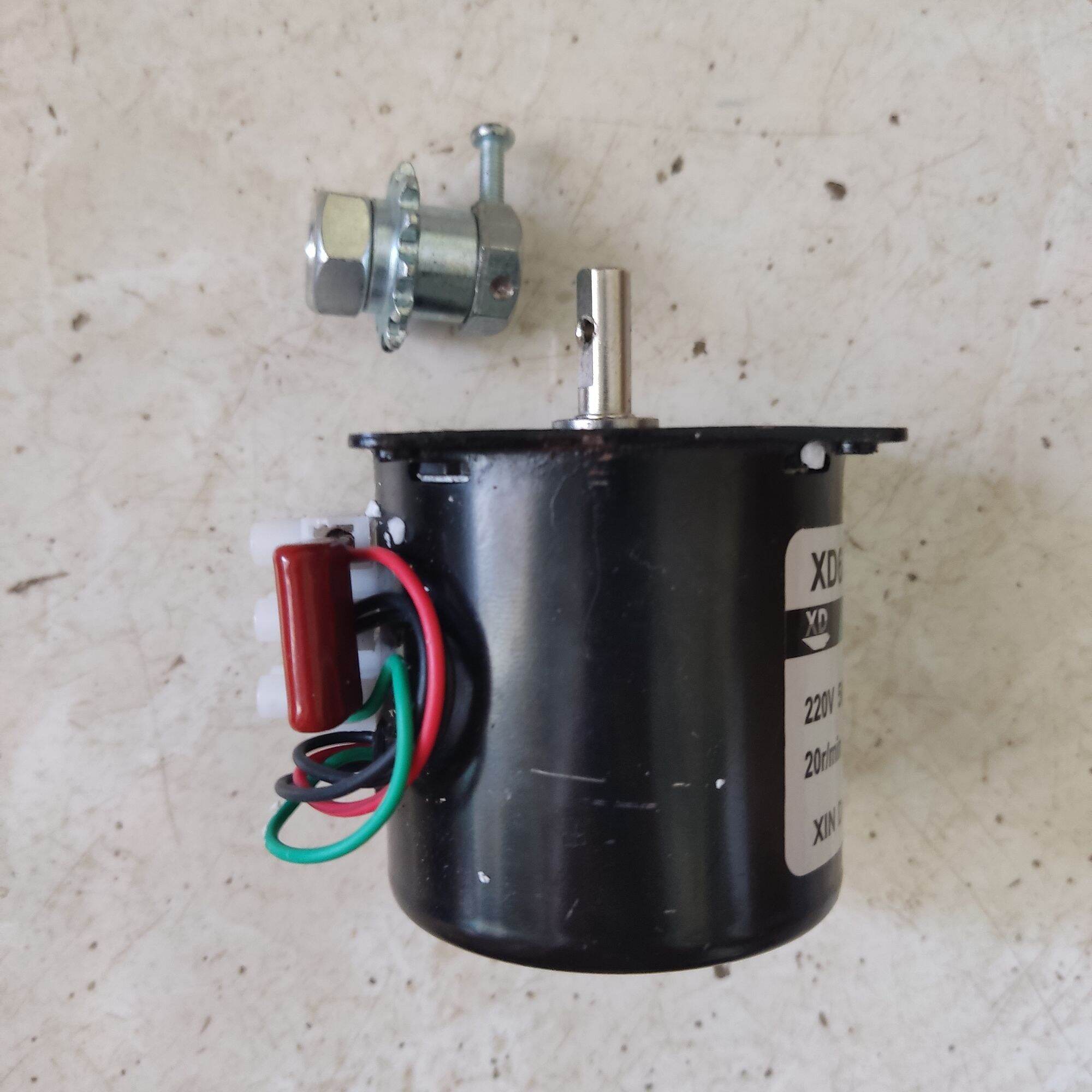 Mô tơ giảm tốc 220v - 20w chế lò quay tự động