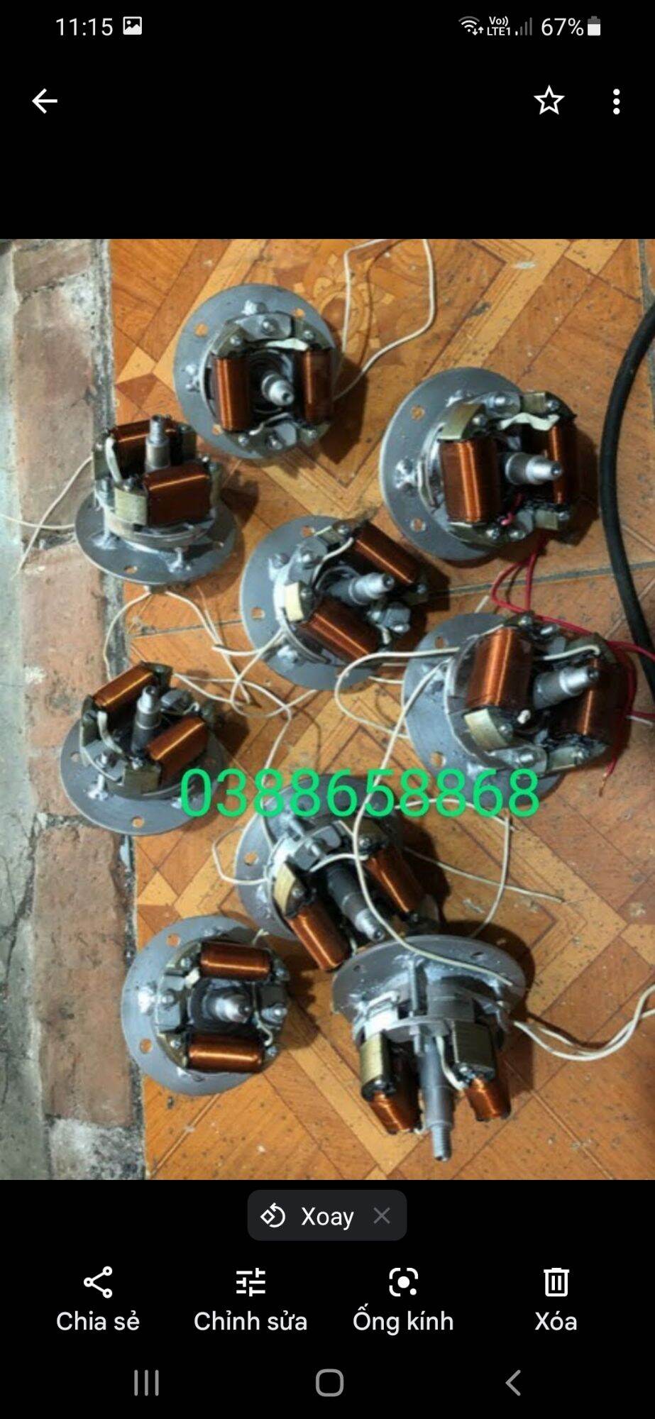 củ phát điện 220v lắp xe máy future