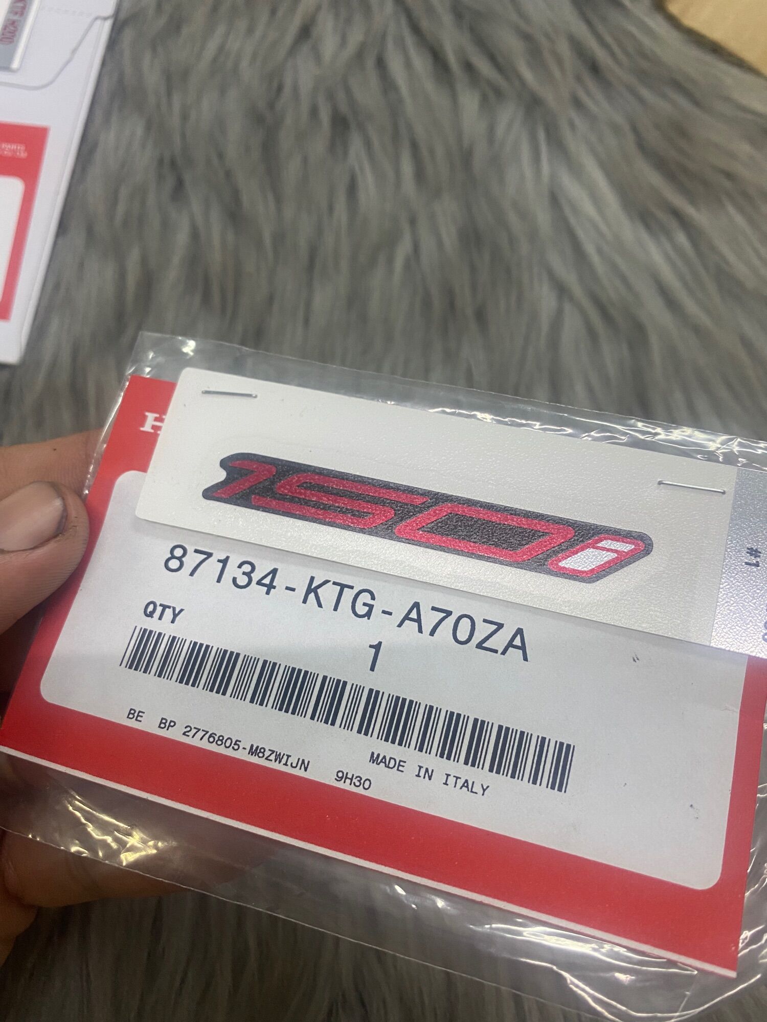 Tem số 150i Sh Sporty 2011 ( Giá 1 chữ )