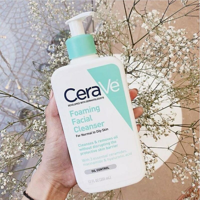Sữa rửa mặt cerave cho da dầu và da khô 236ml bản Pháp