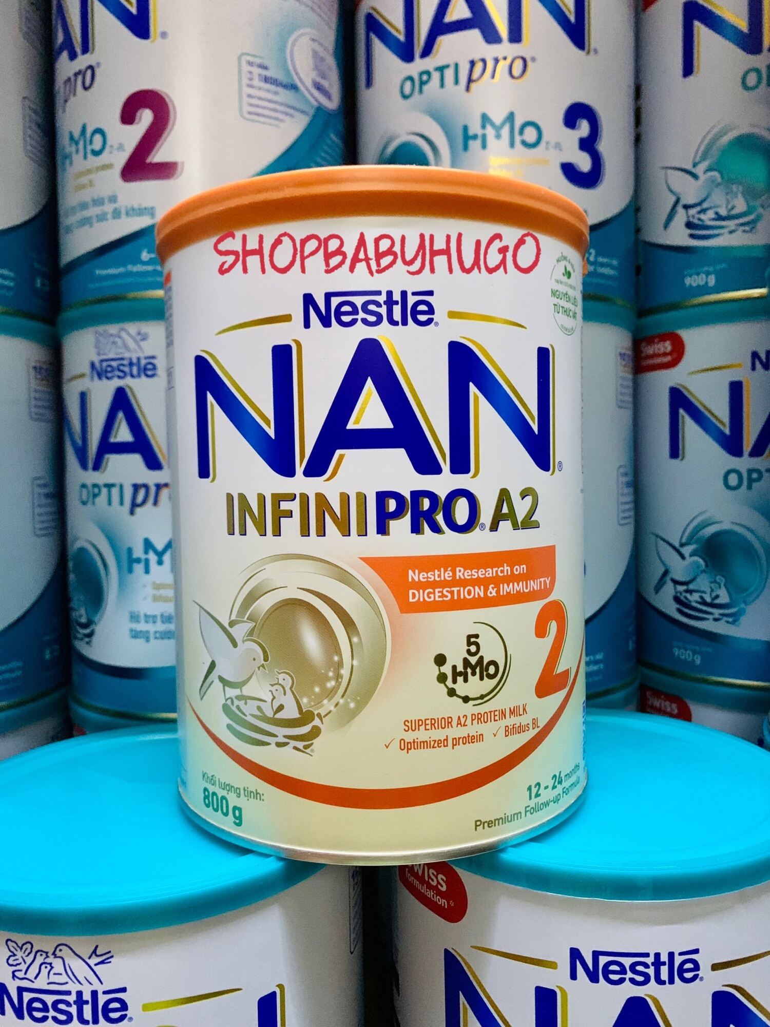 Sữa bột Nan InfiniPro A2 số 2 800g