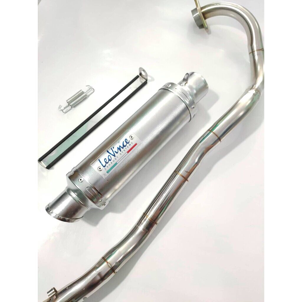 Pô Leovince full cổ 1 khúc gắn các dòng xe Exciter 150 , Exciter 135 , Raider , Satria , Winner , Sonic