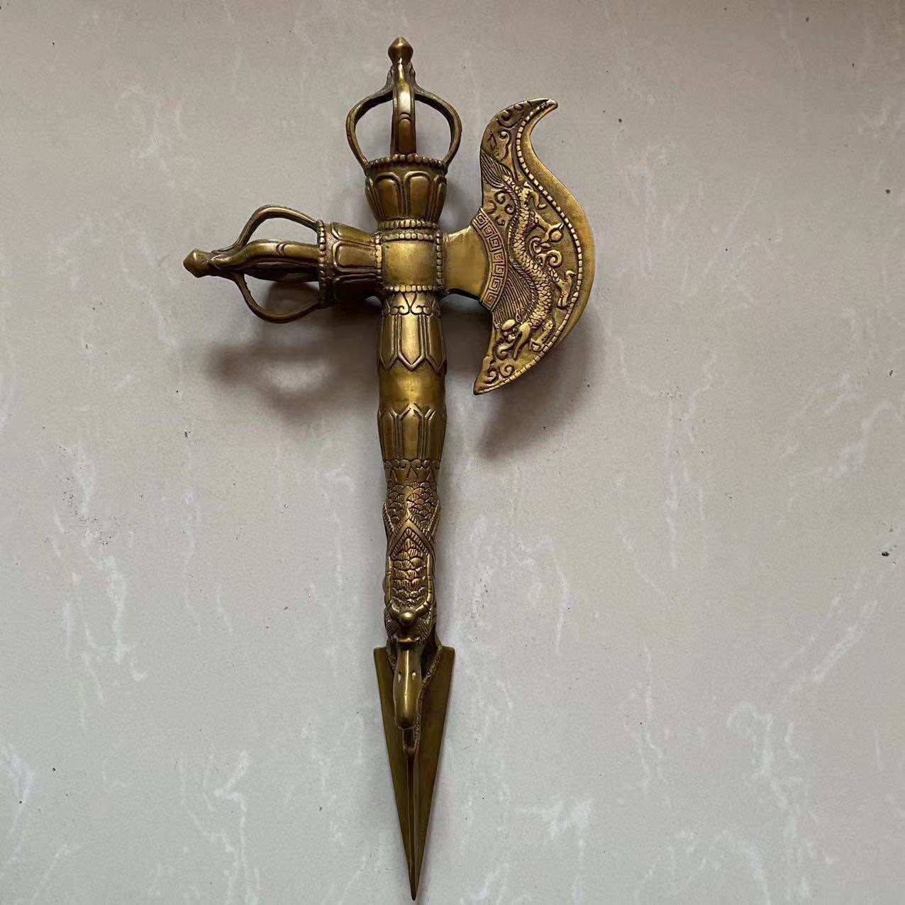 Kim cang phổ ba bằng đồng dài 32cm