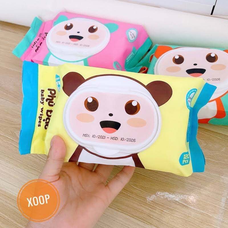 Combo 10 bịch khăn ướt phú đạt 120 tờ