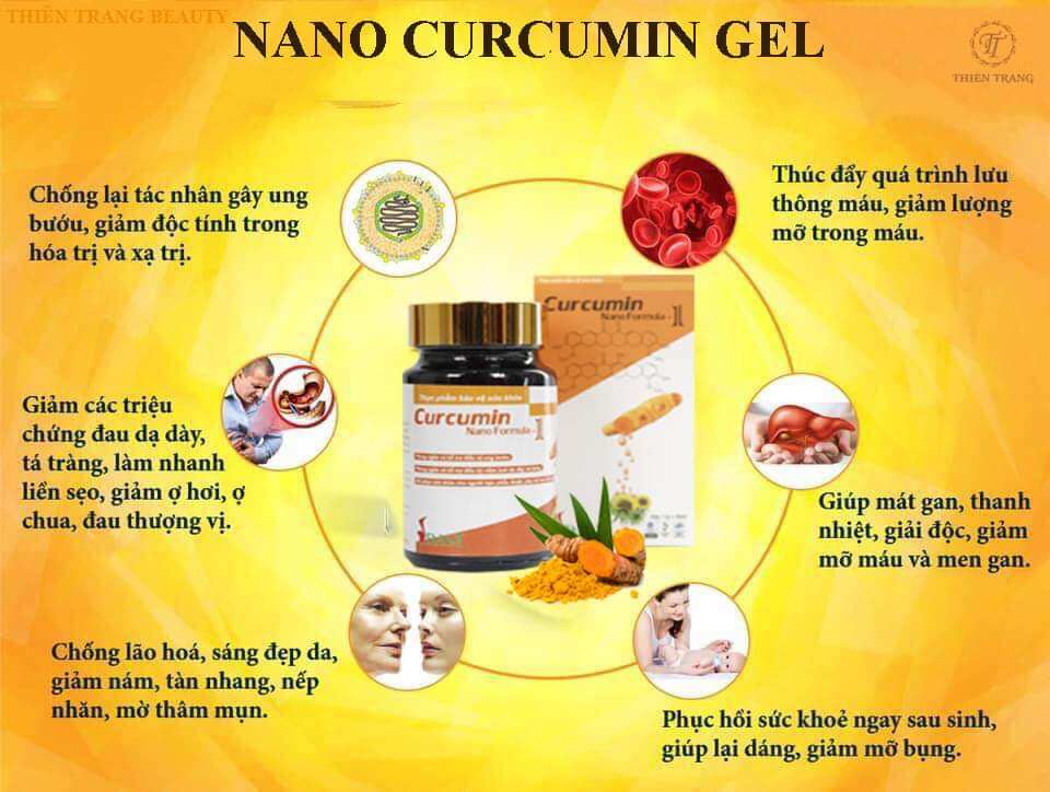 Nano nghệ _ nano curcumin formula 1 _ dạng gel 50 ml_ sp viện hàn lâm khcn vn