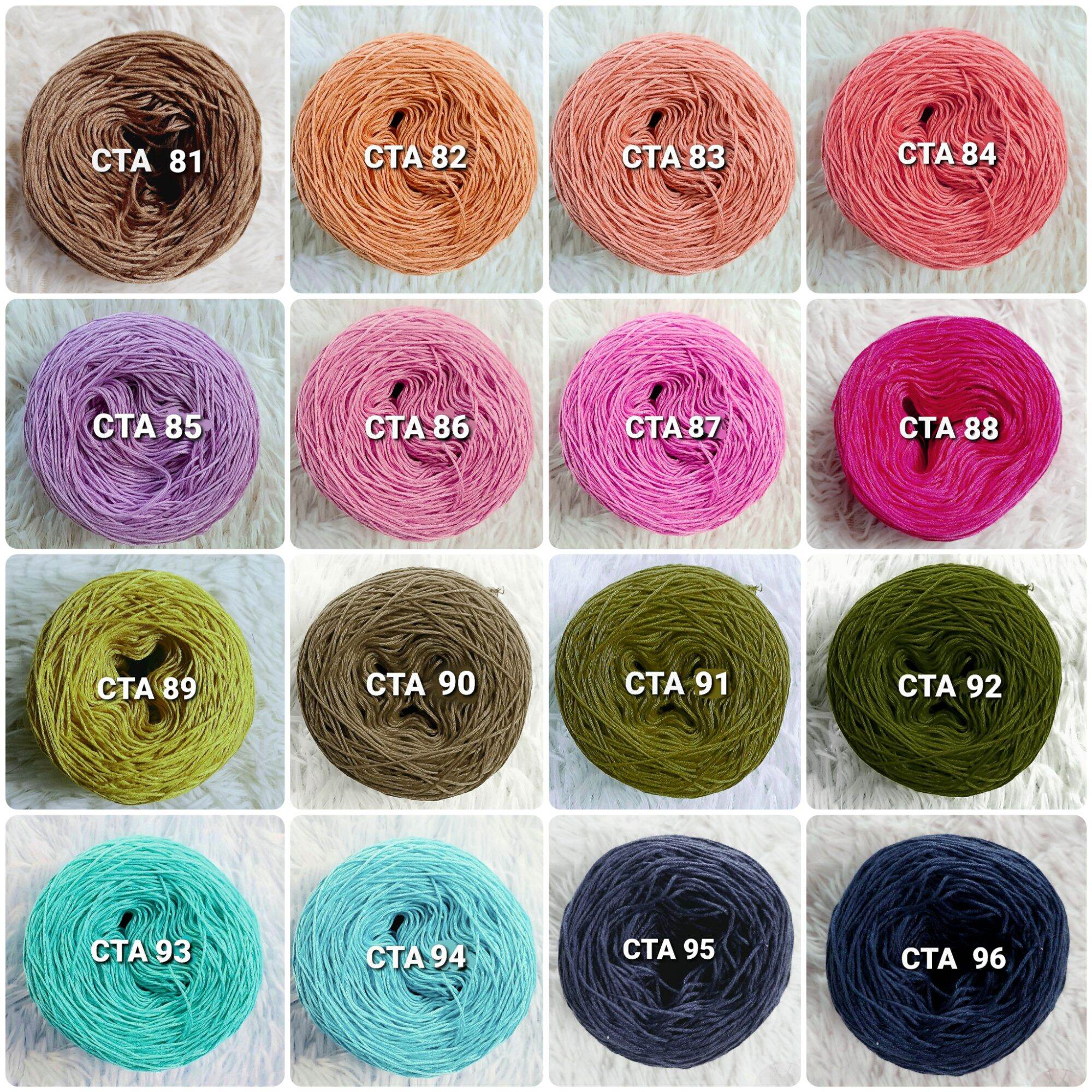 [01-32] Sợi cotton Shine se 1 sợi dùng đan móc handmade