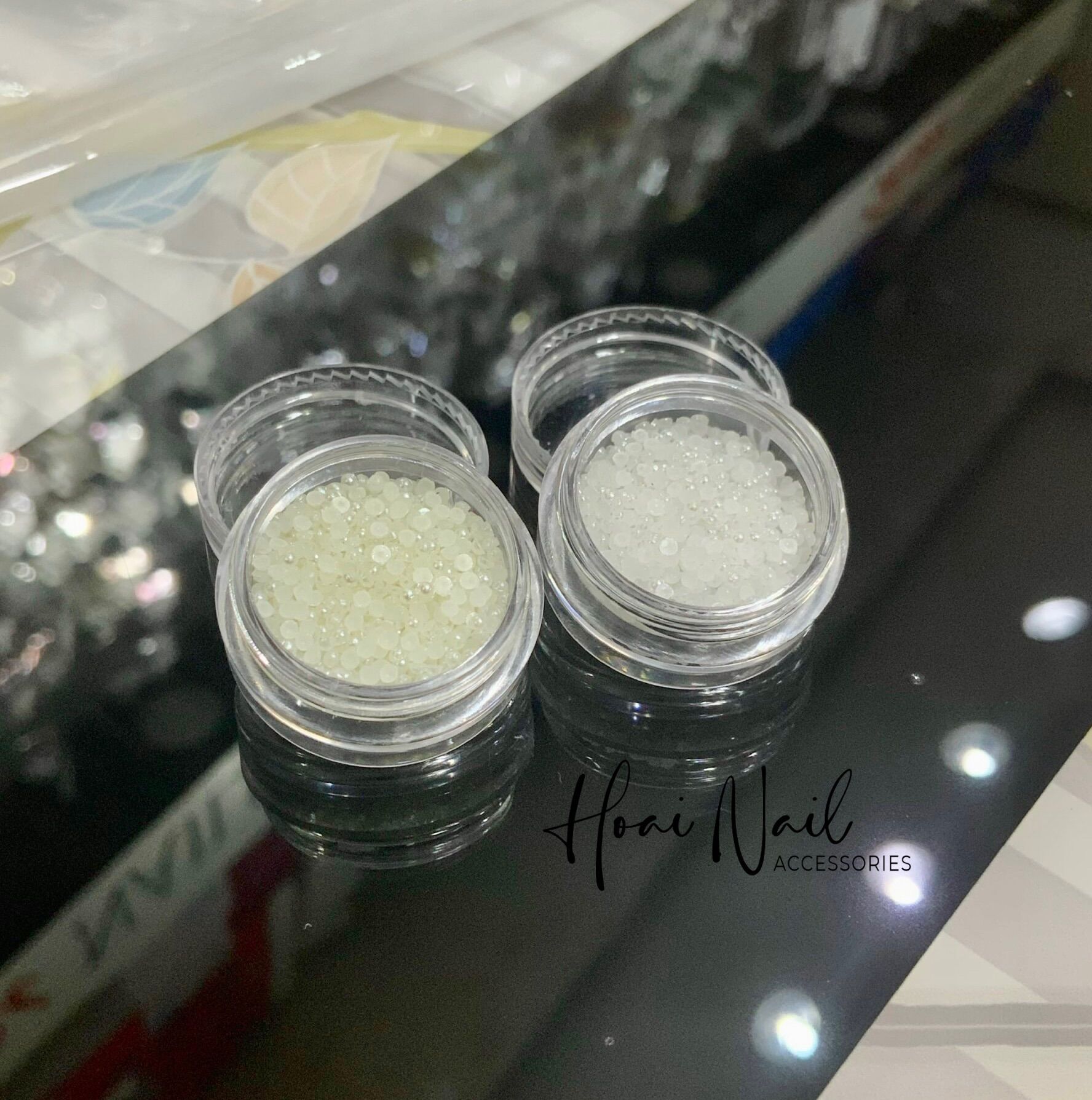 Hạt trai nhỏ 1,5mm đính viền móng
