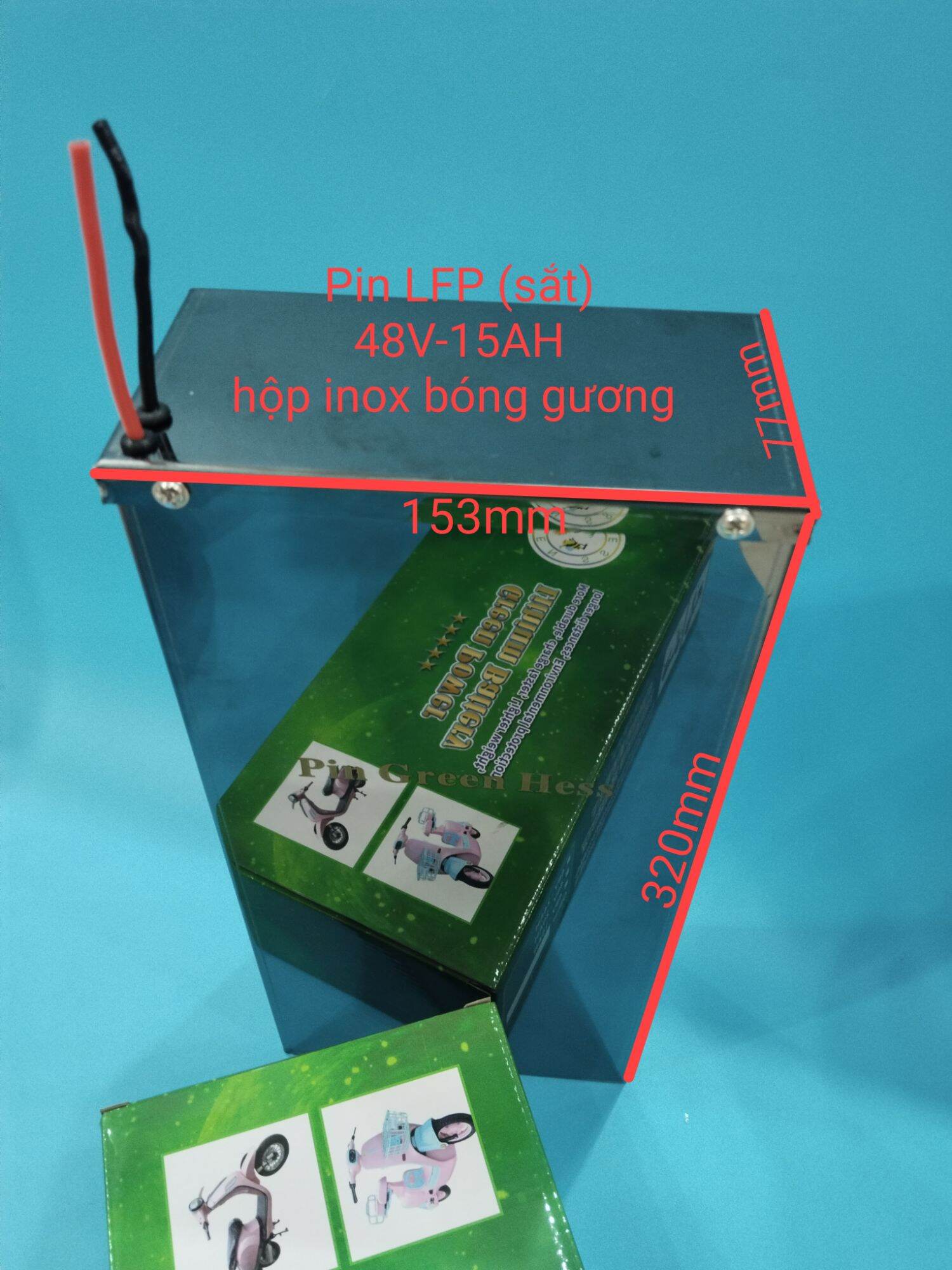 Pin LFP 48V-12AH BH 2 năm, 15ah và 20ah BH 3 năm. Tặng sạc