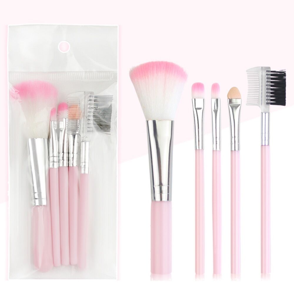 BỘ CỌ MAKEUP HỒNG 5 CÂY