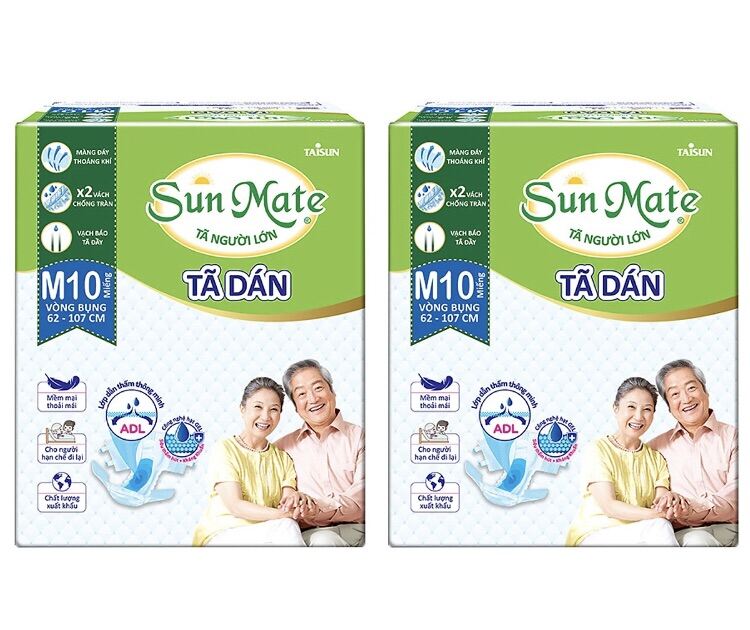 Bộ 2 tả dán người lớn Sunmate M10