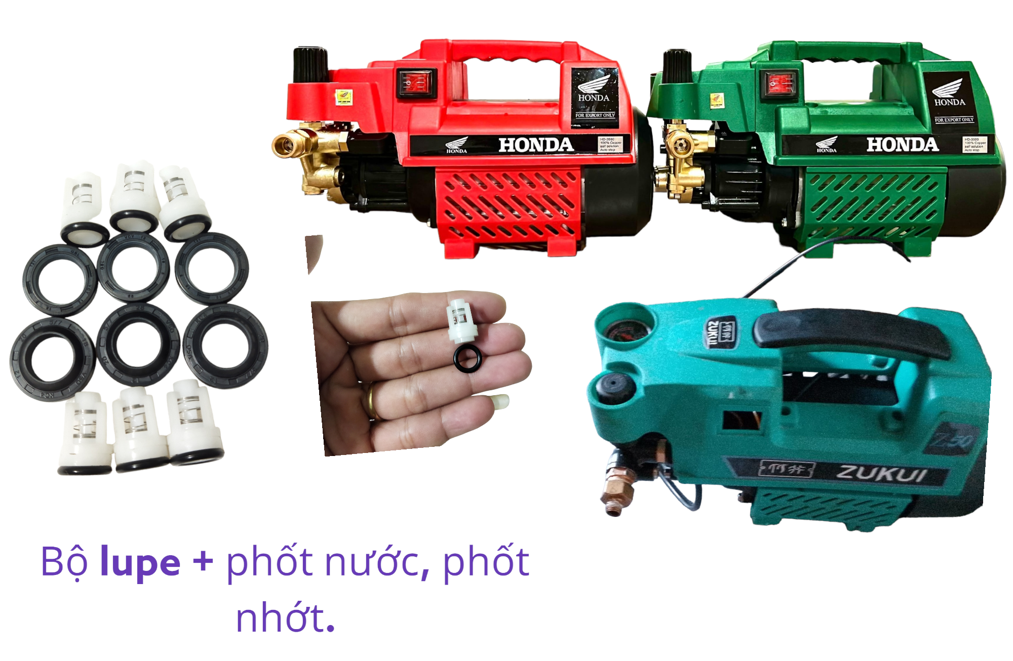Bộ phốt nước, phốt nhớt , lupe máy rửa xe Honda