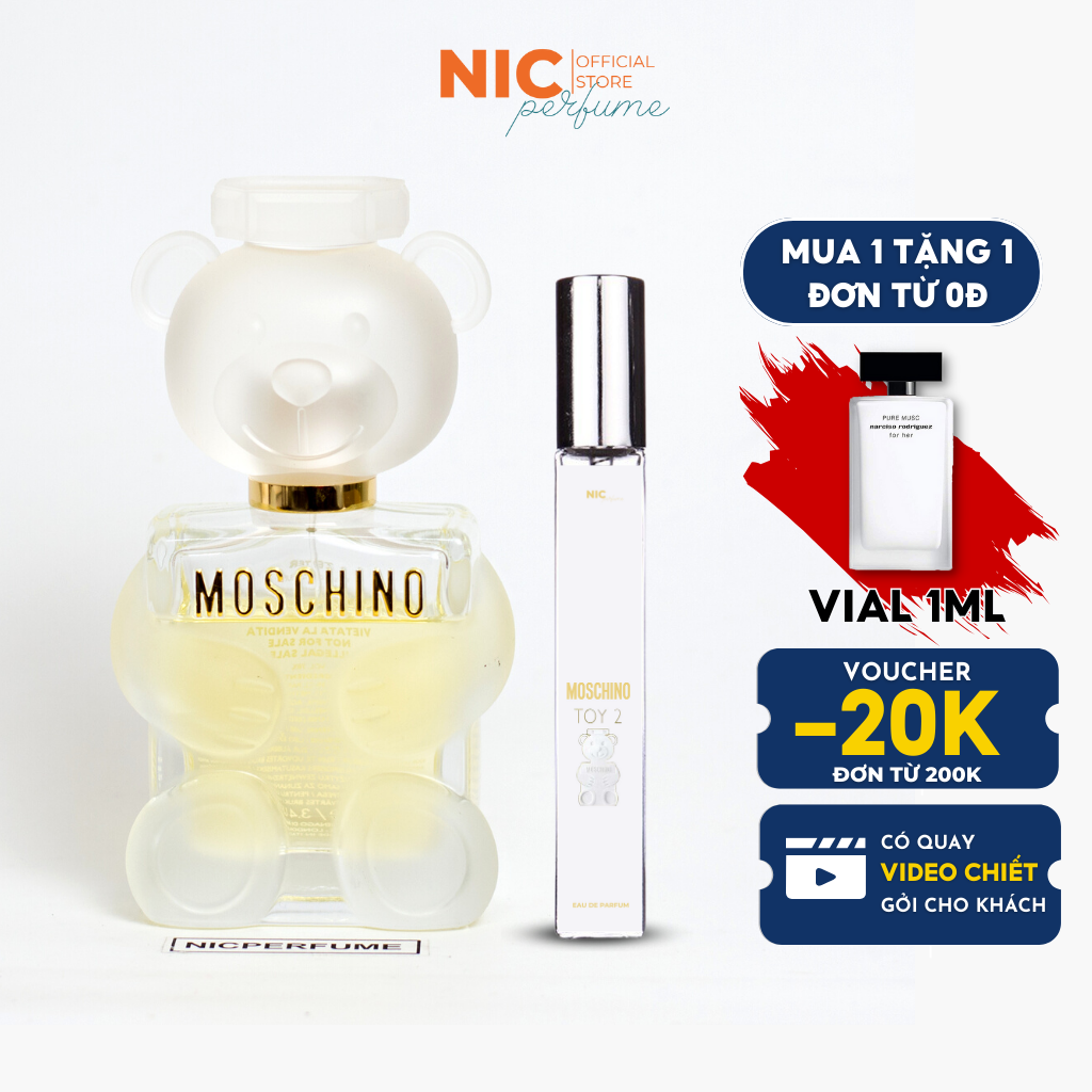 Nước hoa nữ Moschino Toy 2 chiết 10ml