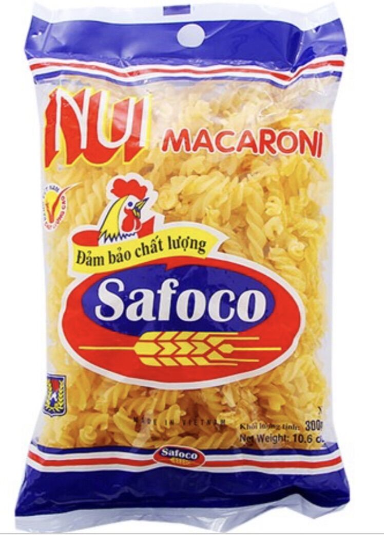 Combo 3 gói nui xoắn safoco 300gram