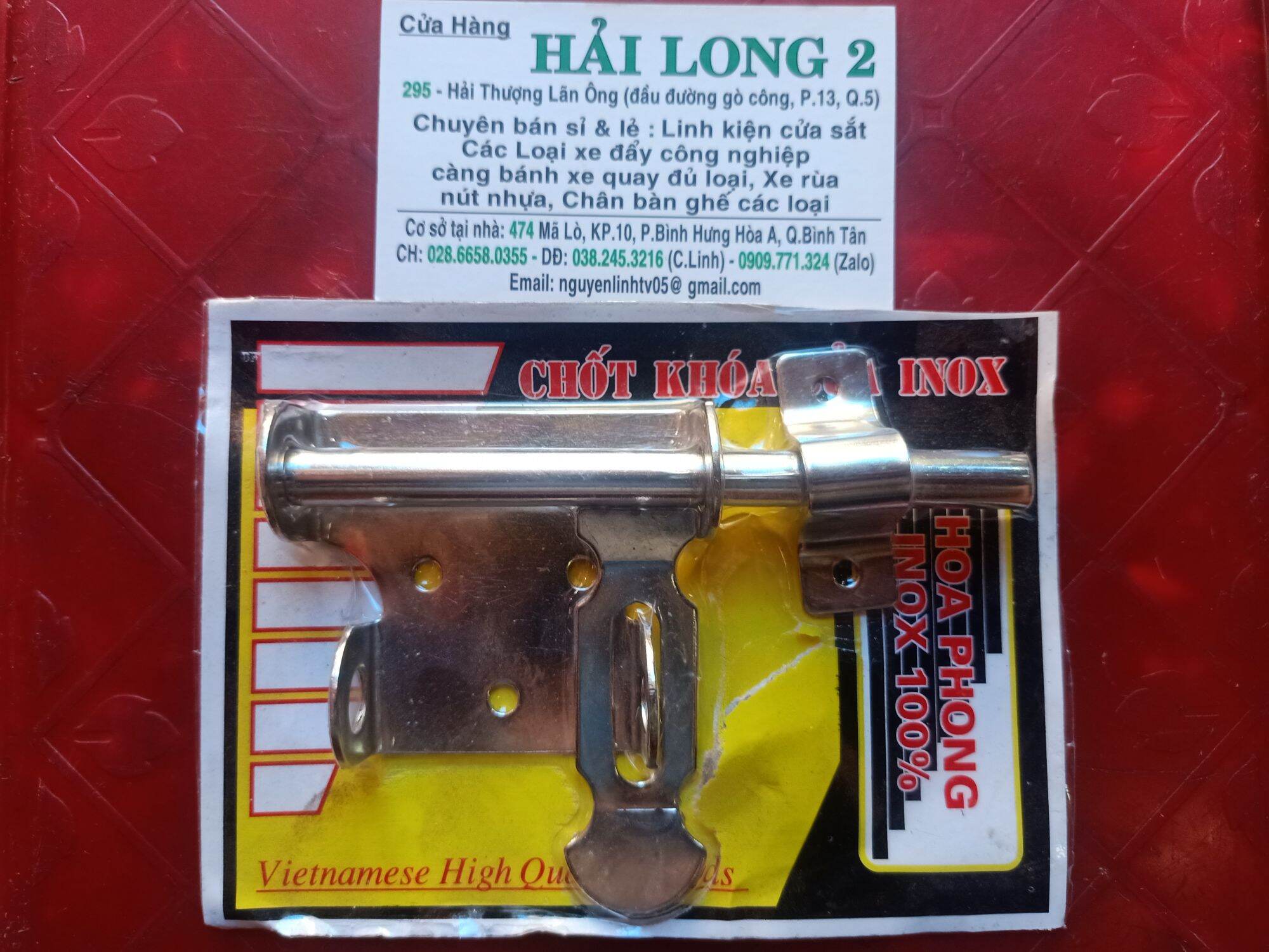 Chốt khoá cửa inox 304
