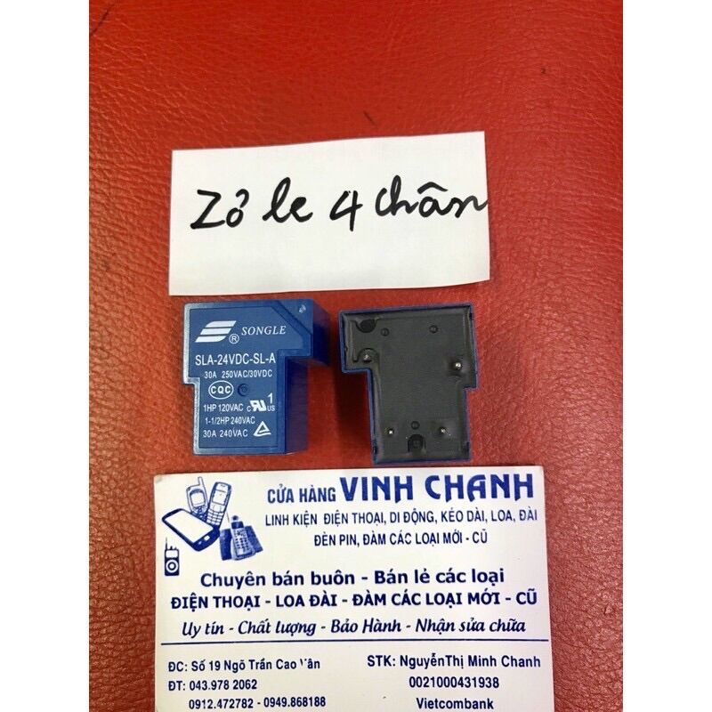 2 Con Rơle Delay 4 chân 24V 30A