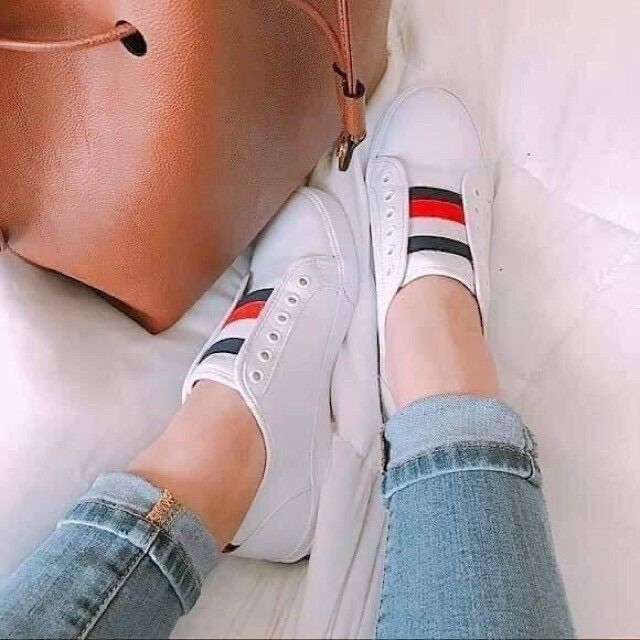 [Giày Auth chính hãng] Giày Tommy Hilfiger Anni Slip-on Unisex. Authentic bill US