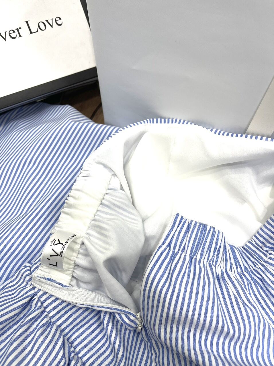Đầm maxi cúp ngực sọc kèm cài (ảnh chụp thật của shop)