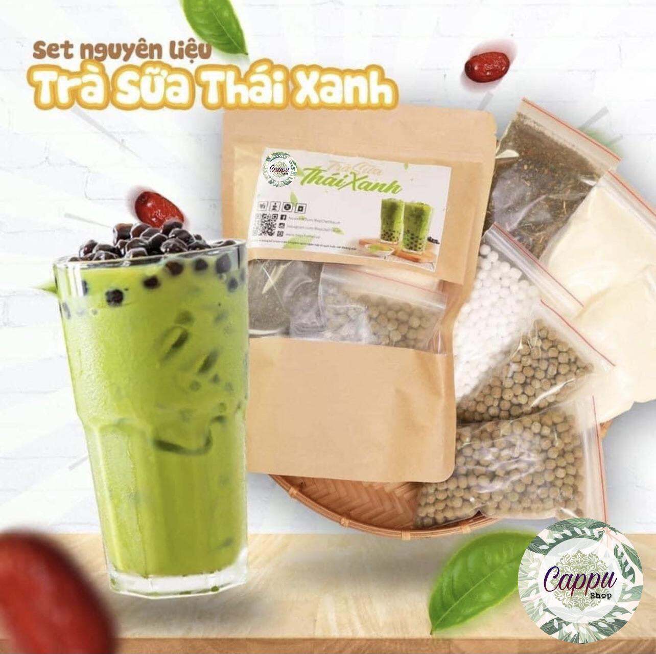 SET TRÀ SỮA THÁI XANH (Nhỏ 1-1,2 lít # 5-7 ly)