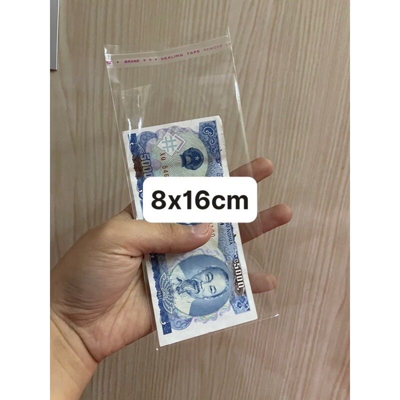 [HCM]Túi kiếng nilong dán miệng túi zip nhiều size